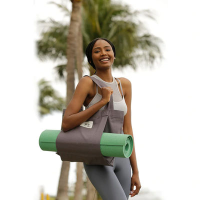 Customized Color Eco Friendly Cotton Canvas Yoga Mat Bag for Eco Conscious Yogis