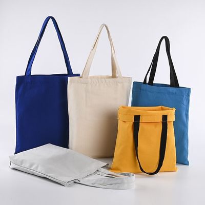 Medium Size Reusable Cotton Canvas Shopping Bag Customized and Custom for Shopping