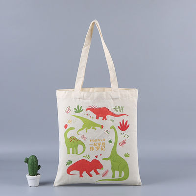 Custom Logo Eco Blank Shopping Bag Organic Cotton Canvas Tote with Customized Color
