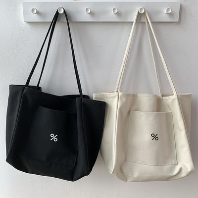 Customized Color Eco Canvas Tote Bag for Women Large Capacity and OEM/ODM Acceptable