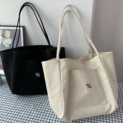 Customized Color Eco Canvas Tote Bag for Women Large Capacity and OEM/ODM Acceptable