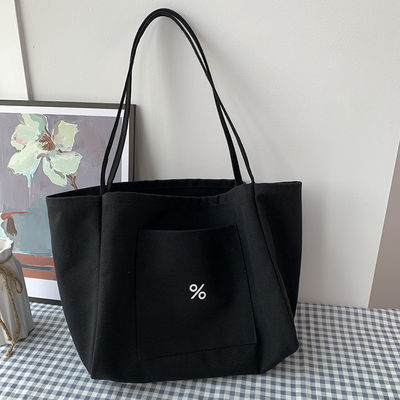 Customized Color Eco Canvas Tote Bag for Women Large Capacity and OEM/ODM Acceptable