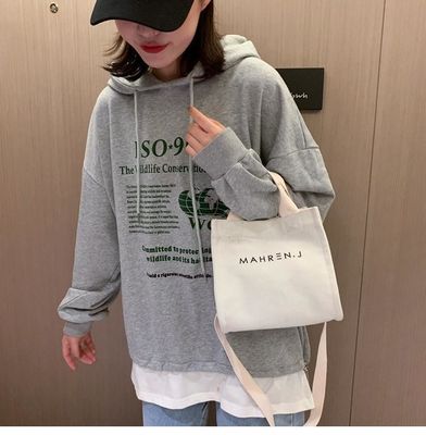 Customized Color Small Woman Cotton Canvas Shopping Tote Bag with Custom Printed Logo