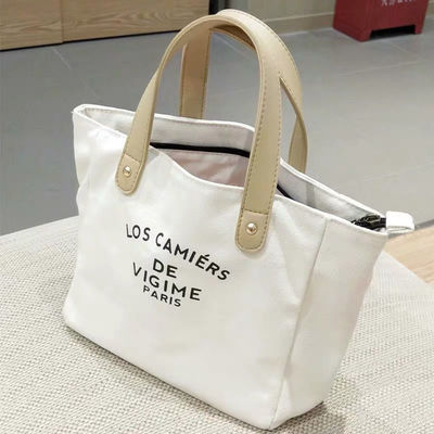 Custom Design Canvas Tote Bag With Handles OEM/ODM Acceptable With Fast Turnaround