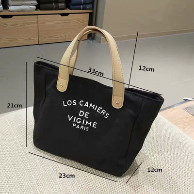 Custom Design Canvas Tote Bag With Handles OEM/ODM Acceptable With Fast Turnaround