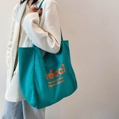 Daily School Life Eco Fashion Custom Reusable Handbag Cotton Tote Bags For Women