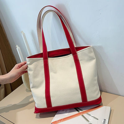 Customized Color Canvas Tote Bag with Printed Logo and Customized Design