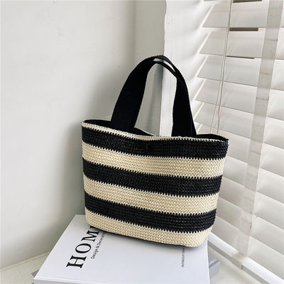 Eco Friendly Straw Woven Hand Bag for Women 2022 Beach Tote Ladies Pattern Type Other