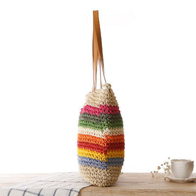 Main Material Straw 2022 Fashion Women's Seaside Beach Tote Bag with Customized Color