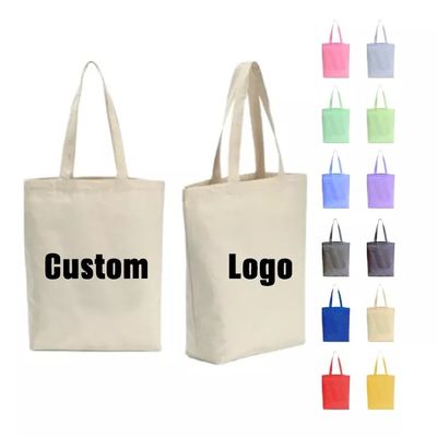Reusable Shopping Cotton Tote Bags Personalized Canvas Bags with Custom Printed Logo