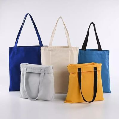 Reusable Shopping Cotton Tote Bags Personalized Canvas Bags with Custom Printed Logo