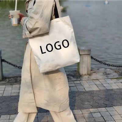 Reusable Shopping Cotton Tote Bags Personalized Canvas Bags with Custom Printed Logo