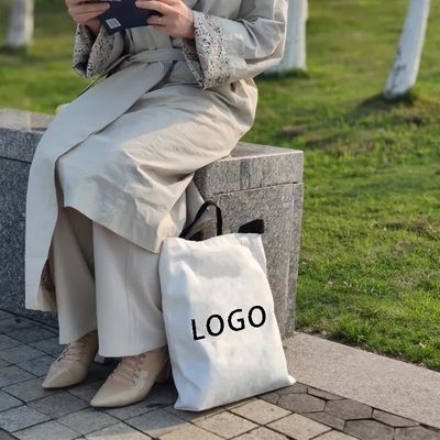Reusable Shopping Cotton Tote Bags Personalized Canvas Bags with Custom Printed Logo