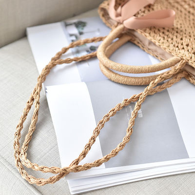 Straw Woven Bag Bucket Pattern for Women Tote Beach Bag 2023 Beach Season Sales