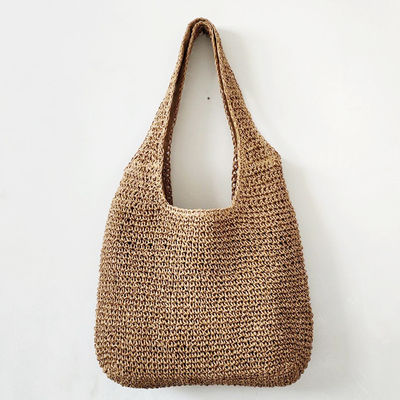 2022 Summer Raffia Handbag Bohemian Style Acceptable OEM/ODM Woven Weave Straw Beach Bag