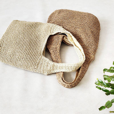 2022 Summer Raffia Handbag Bohemian Style Acceptable OEM/ODM Woven Weave Straw Beach Bag