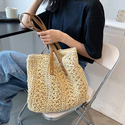 2022 Fashion Handbag Summer Weave Straw Beach Bag Tote Bag with Customized Logo