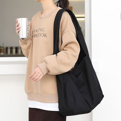 Custom Outdoor Fashion Beach Bag with Letter Print and Cotton Material