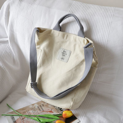 Customized Color Medium Size Girl Canvas Chest Crossbody Tote Shoulder Messenger Bag