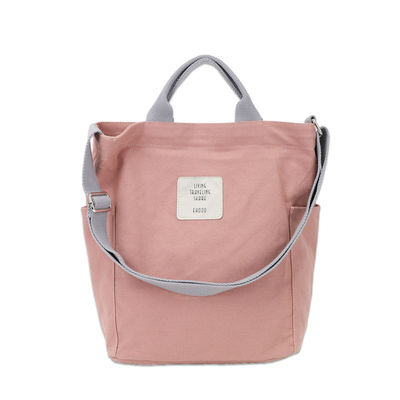 Customized Color Medium Size Girl Canvas Chest Crossbody Tote Shoulder Messenger Bag