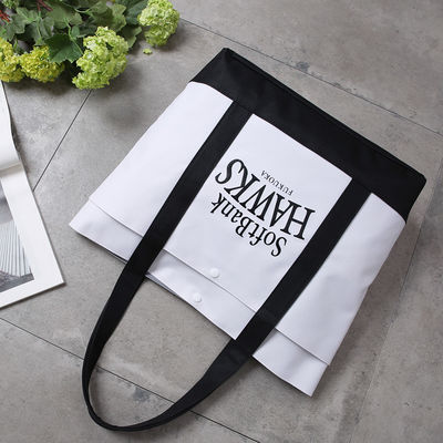 Customized Logo Accepted Durable Canvas Tote Bag for Outdoor Fashion and Beyond