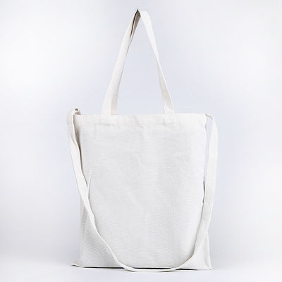 Customized Color Plain White Cotton Canvas Reusable Shopping Tote Bag for School Life
