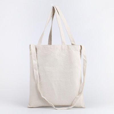 Customized Color Plain White Cotton Canvas Reusable Shopping Tote Bag for School Life