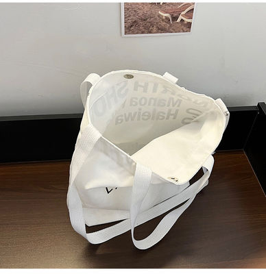 Newest Fashinable Women Canvas Crossbody Bag with Tote Handle and Letter Pattern
