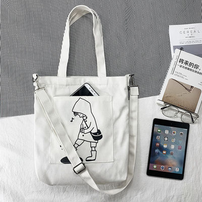 Daily School Life Shoulder Bag for Women Eco-friendly Canvas Tote Logo Customized Logo
