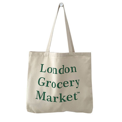 Large Capacity Cotton Canvas Tote Bag for Shopping Custom Logo Accepted
