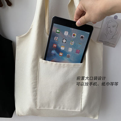 Custom Logo Canvas Shopping Bag Organic Cotton Tote Bag and Newest Fashionable Style