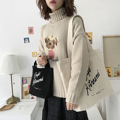 Customized Logo Customise Fashion Recyclable Shopping Cotton Bag Tote Bag Printed Canvas Bag