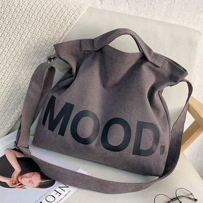 Custom Logo Printed Durable Foldable Reusable Medium Organic Cotton Canvas Tote Bag