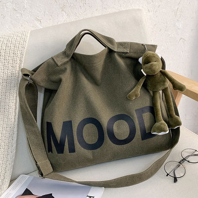 Custom Logo Printed Durable Foldable Reusable Medium Organic Cotton Canvas Tote Bag