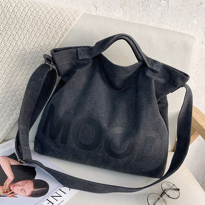 Custom Logo Printed Durable Foldable Reusable Medium Organic Cotton Canvas Tote Bag