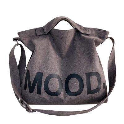 Custom Logo Printed Durable Foldable Reusable Medium Organic Cotton Canvas Tote Bag