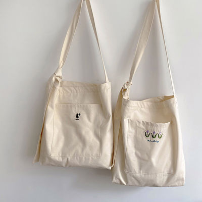 Medium Size Eco Friendly Cotton Shopping Canvas Printed Tote Bag