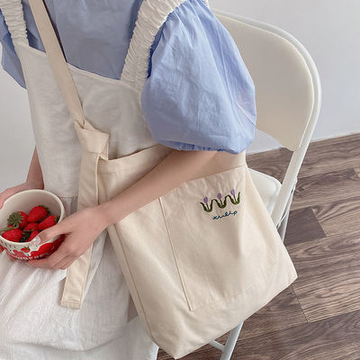 Medium Size Eco Friendly Cotton Shopping Canvas Printed Tote Bag