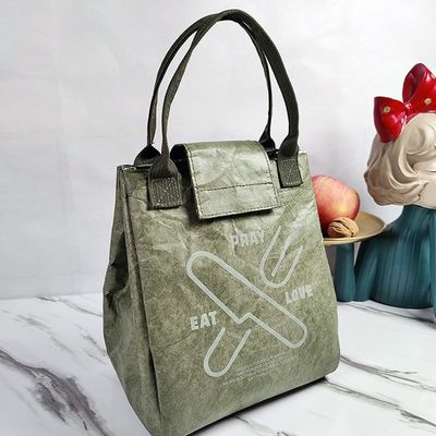 Customized Desgin Large Capacity Tyvek Dupont Paper Insulated Lunch Box Bag