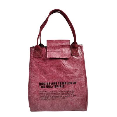 Customized Desgin Large Capacity Tyvek Dupont Paper Insulated Lunch Box Bag