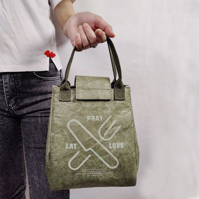 Customized Desgin Large Capacity Tyvek Dupont Paper Insulated Lunch Box Bag