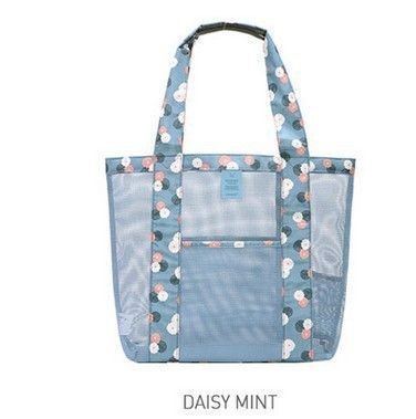 Fashion Travel Handbags Clear Mesh Shoulder Bag Transparent Tote Beach Bag for Benefit