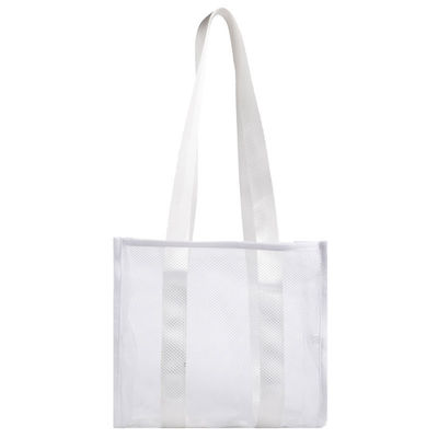 2022 Customized Fashion Print Large Mesh Tote Bag Women's Beach Bag with Hollow Out