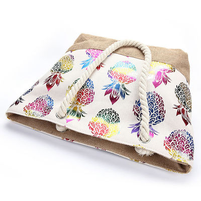 Beach Bag Ladies Women's Casual Tote Fashion Flower Printing Summer Large Capacity
