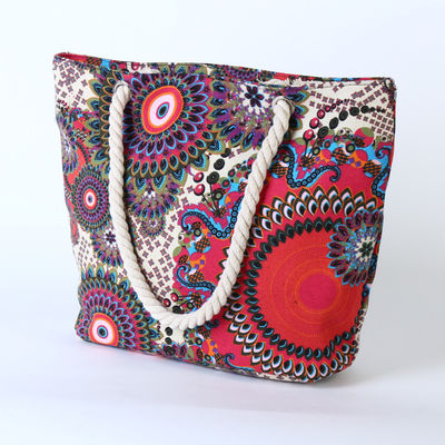 Custom Full Print Cotton Canvas Tote Bag for Daily Necessities and More