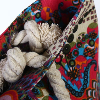 Custom Full Print Cotton Canvas Tote Bag for Daily Necessities and More