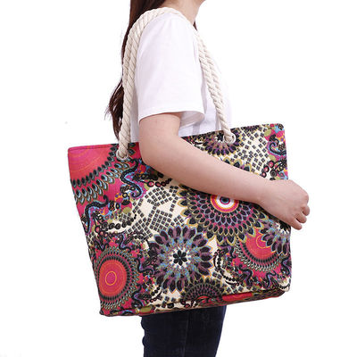Custom Full Print Cotton Canvas Tote Bag for Daily Necessities and More