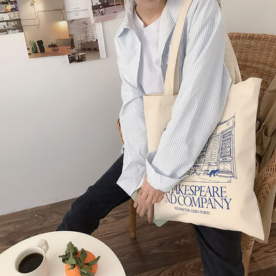 Newest Fashinable Style Pocket Inside Tote Shoulder Bag with Custom Printing