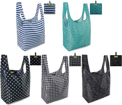 REPT Eco-Friendly Reusable Polyester Shopping Foldable Tote Makeup Packing Nylon Bags