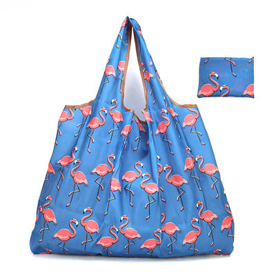 Newest Fashinable Style Eco Friendly Foldable Polyester Floral Shopping Bag for Women